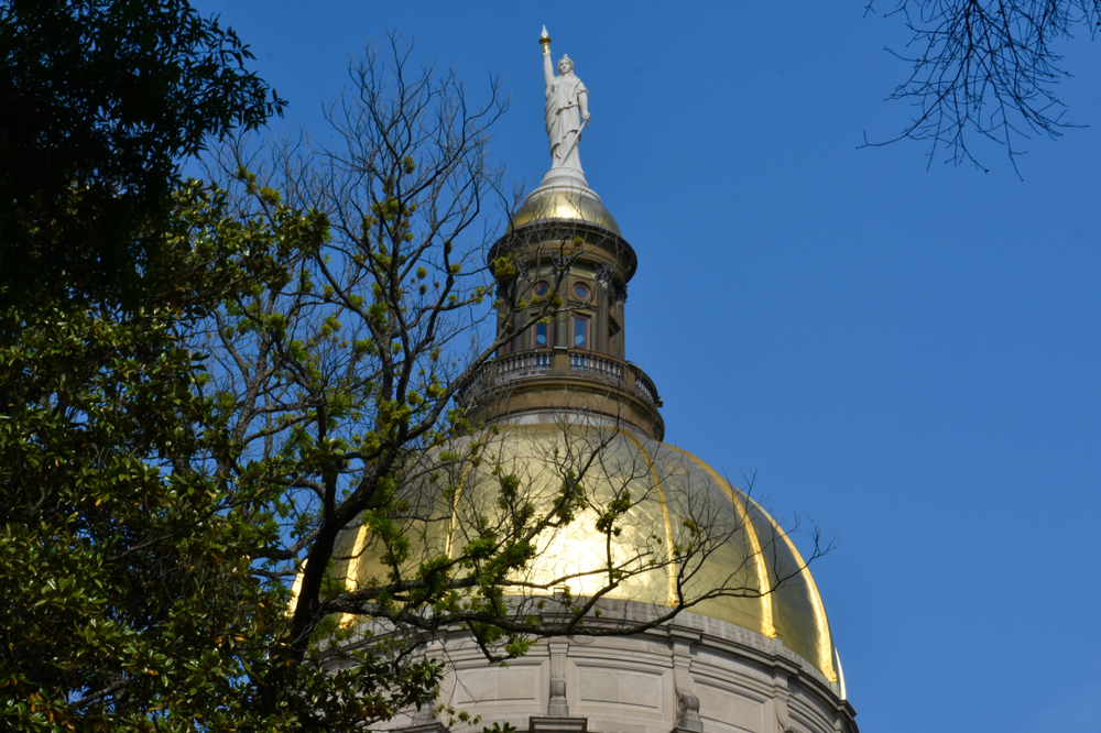 Atlanta, Georgia Capitol Building: Gold Dome coseup