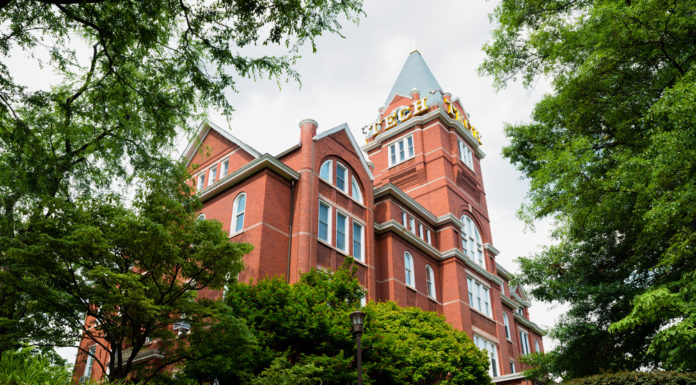 Georgia university regents name MacCartney acting chancellor photo of brick building with green roof on Georgia Tech campus
