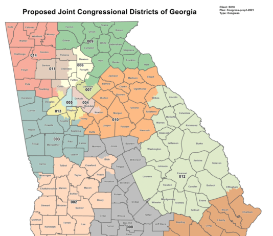 Judge upholds new Georgia political maps for this year