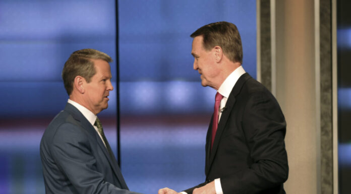 Georgia’s Kemp and Perdue clash over elections in debate