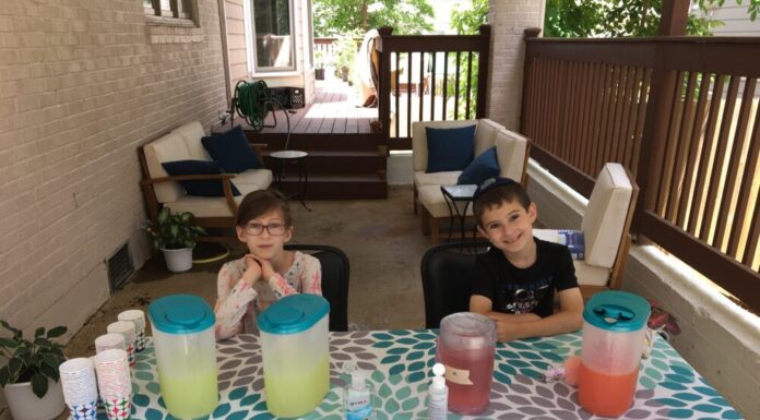 ‘Georgia Lemonade Stand Act’ exempts kids from obtaining permits Two children sit at lemonade stand smiling
